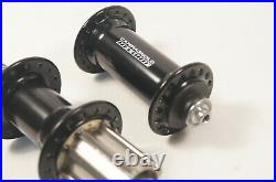 Campagnolo Record 32 Hole Black Road Bike Hubs 10 / 11 / 12 Speed