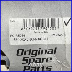 Campagnolo Record 39T Chainring 135 BCD 5-Arm NOS 39 Tooth Road Bike Italy
