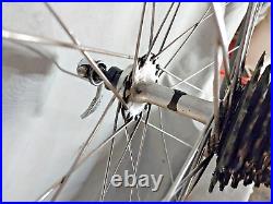 Campagnolo Record 700c Road Bike Wheel Set Gray Campy 36S 126mm Fast USA Shipper