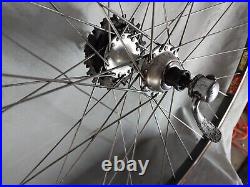 Campagnolo Record 700c Road Bike Wheel Set Gray Campy 36S 126mm Fast USA Shipper