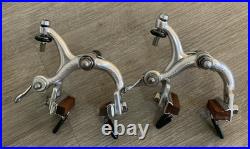 Campagnolo Record Brake Calipers 42-52 MM Reach Recessed Mounts Mathauser Pads