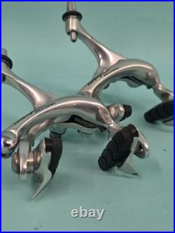 Campagnolo Record Brake Set Great Condition Silver, Aluminum, OEM Barrels / Pads