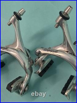 Campagnolo Record Brake Set Great Condition Silver, Aluminum, OEM Barrels / Pads