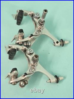 Campagnolo Record Brake Set Great Condition Silver, Aluminum, OEM Barrels / Pads