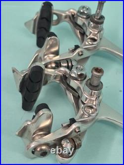Campagnolo Record Brake Set Great Condition Silver, Aluminum, OEM Barrels / Pads