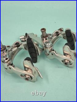 Campagnolo Record Brake Set Great Condition Silver, Aluminum, OEM Barrels / Pads
