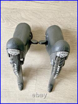 Campagnolo Record Brake / Shifter Set 9 Speed Double Or Triple Ergo Carbon