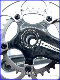 Campagnolo Record CT 172.5mm Crankset 2x10 Speed Carbon Fiber Ultra Torque 50/34