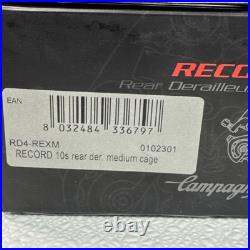 Campagnolo Record Carbon 10s Rear Derailleur Medium Cage RD4-REXM NOS Campagnolo Record Carbon 10s Rear Derailleur Medium Cage RD4-REXM NOS
