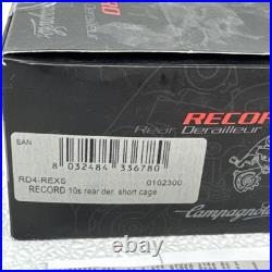 Campagnolo Record Carbon 10s Rear Derailleur Short Cage RD4-REXM NOS Campagnolo Record Carbon 10s Rear Derailleur Short Cage RD4-REXM NOS