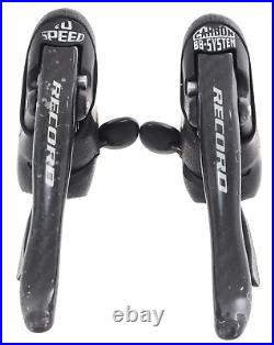 Campagnolo Record Carbon BB System 2x 10 Speed Road Bike Shifter Set Front/Rear