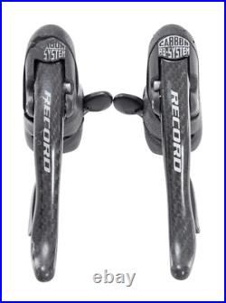 Campagnolo Record Carbon BB System 2x 10 Speed Road Bike Shifter Set Left/Right