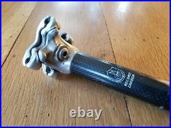 Campagnolo Record Carbon Seatpost, 27.2 mm, vintage road bike, Campy