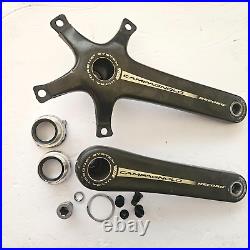 Campagnolo Record Carbon Ultra Torque 172.5mm Crankarms, Campy Bearing Cups, VGC