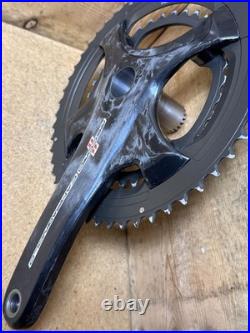 Campagnolo Record Carbon Ultra Torque 2 x 11 Spd Road Bike Crankset 175mm 52/36t