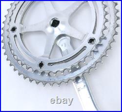 Campagnolo Record Crankset 170mm 1960s 151 BCD 52-44 chainrings Patent