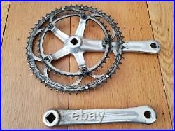 Campagnolo Record Crankset, 175 mm 53/39 double rings, square road bike, Campy