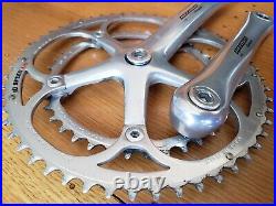 Campagnolo Record Crankset, 175 mm double rings, square Campy, road bike