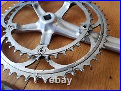 Campagnolo Record Crankset, 175 mm double rings, square Campy, road bike