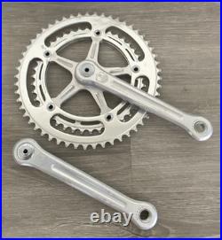 Campagnolo Record Crankset Double 172.5 MM Arms 53-42 Tooth Record Caps