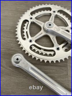 Campagnolo Record Crankset Double 172.5 MM Arms 53-42 Tooth Record Caps