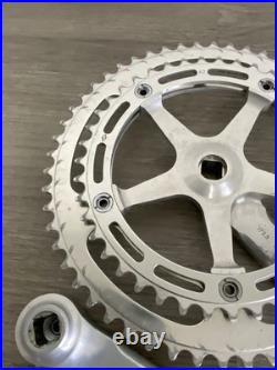 Campagnolo Record Crankset Double 172.5 MM Arms 53-42 Tooth Record Caps