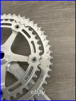 Campagnolo Record Crankset Double 172.5 MM Arms 53-42 Tooth Record Caps