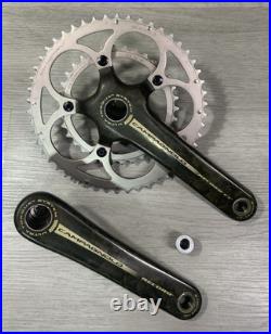 Campagnolo Record Ct Carbon Crankset Double 50-34 Tooth 175 MM Arm 10 Or 9 Speed