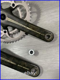Campagnolo Record Ct Carbon Crankset Double 50-34 Tooth 175 MM Arm 10 Or 9 Speed