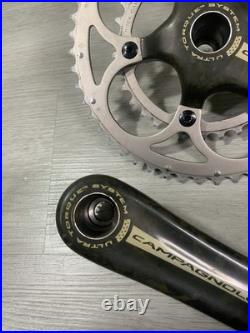 Campagnolo Record Ct Carbon Crankset Double 50-34 Tooth 175 MM Arm 10 Or 9 Speed