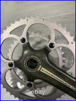 Campagnolo Record Ct Carbon Crankset Double 50-34 Tooth 175 MM Arm 10 Or 9 Speed