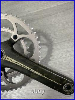 Campagnolo Record Ct Carbon Crankset Double 50-34 Tooth 175 MM Arm 10 Or 9 Speed