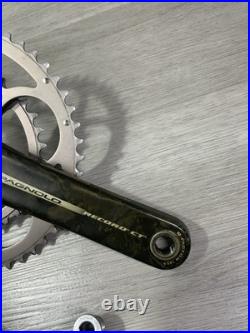 Campagnolo Record Ct Carbon Crankset Double 50-34 Tooth 175 MM Arm 10 Or 9 Speed