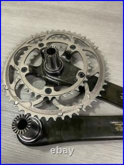 Campagnolo Record Ct Carbon Crankset Double 50-34 Tooth 175 MM Arm 10 Or 9 Speed