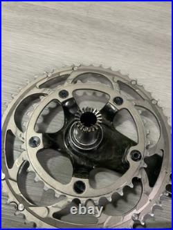 Campagnolo Record Ct Carbon Crankset Double 50-34 Tooth 175 MM Arm 10 Or 9 Speed