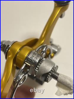 Campagnolo Record Early First Gen 2040 Non Engraved Gold Oro Brake Calipers Vvgc