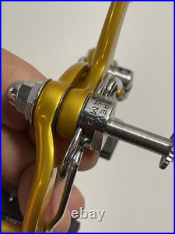 Campagnolo Record Early First Gen 2040 Non Engraved Gold Oro Brake Calipers Vvgc