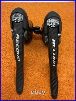 Campagnolo Record Ergopower 10 speed Shifters Carbon Made In Italy