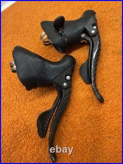Campagnolo Record Ergopower 10 speed Shifters Carbon Made In Italy