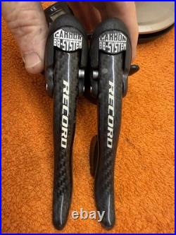 Campagnolo Record Ergopower 10 speed Shifters Carbon Made In Italy