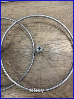 Campagnolo Record Freewheel English Thread Tubular Rim 36H Road Bike Wheelset