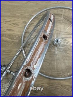 Campagnolo Record Freewheel English Thread Tubular Rim 36H Road Bike Wheelset