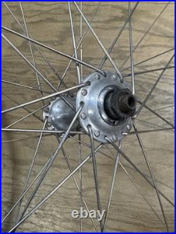 Campagnolo Record Freewheel English Thread Tubular Rim 36H Road Bike Wheelset