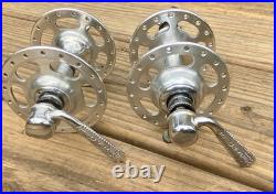 Campagnolo Record Large Flange Road Hubs 36h Smooth Spinning 1973 Campagnolo Record Large Flange Road Hubs 36h Smooth Spinning 1973