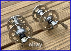 Campagnolo Record Large Flange Road Hubs 36h Smooth Spinning 1973 Campagnolo Record Large Flange Road Hubs 36h Smooth Spinning 1973