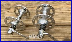 Campagnolo Record Large Flange Road Hubs 36h Smooth Spinning 1973 Campagnolo Record Large Flange Road Hubs 36h Smooth Spinning 1973