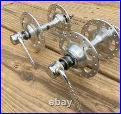 Campagnolo Record Large Flange Road Hubs 36h Smooth Spinning 1973 Campagnolo Record Large Flange Road Hubs 36h Smooth Spinning 1973