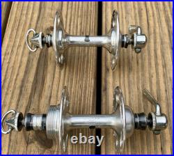 Campagnolo Record Large Flange Road Hubs 36h Smooth Spinning 1973 Campagnolo Record Large Flange Road Hubs 36h Smooth Spinning 1973