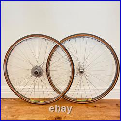 Campagnolo Record Mavic MA 40 Road Bike Wheelset 700c 6 Speed Vintage