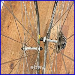 Campagnolo Record Mavic MA 40 Road Bike Wheelset 700c 6 Speed Vintage
